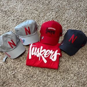 Nebraska Huskers Cap and Shirt Set